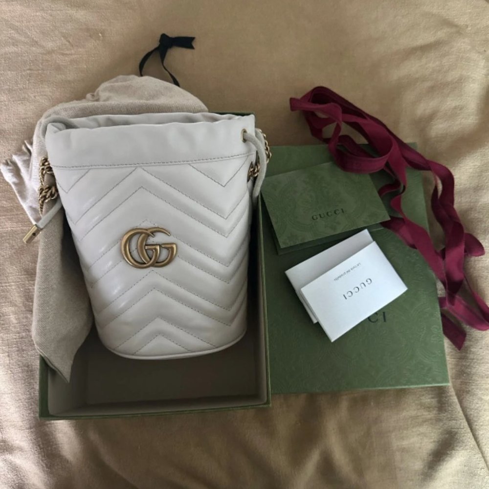 Gucci Cream Bucket Bag